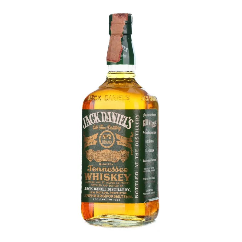 Jack Daniel's – Green Label Old Time Sour Mash Tennessee Whiskey Italian Import (1991) (1L, 40%)