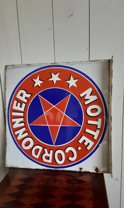 Motte Cordonnier - Emaillerie Alsacienne Strasbourg - Enamel plate - Enamel
