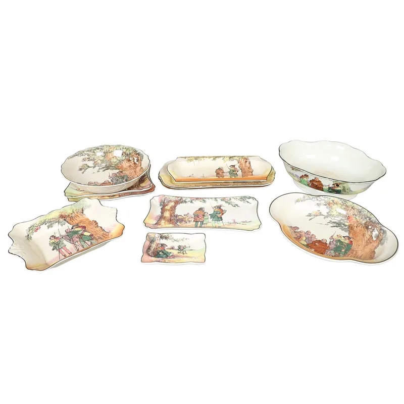 Royal Doulton 'Under the Greenwood Tree' a Collection of Plates and Dishes (11)