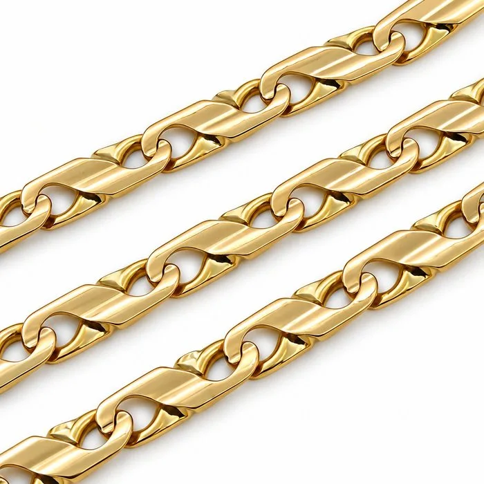 Necklace - 18 kt. Yellow gold - Made in Italy - Handmade
