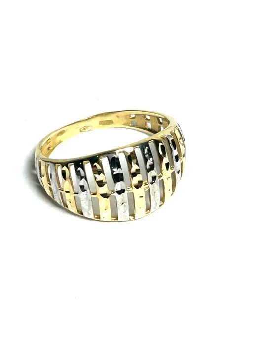 Ring - 18 kt. Yellow gold, White gold - Modern design