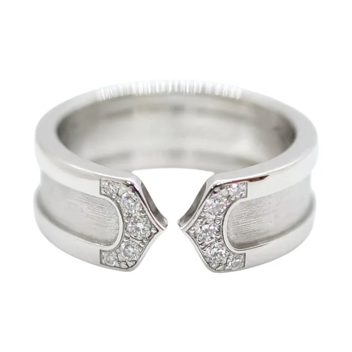 Cartier - Ring - C2 Ring - 18 kt. White gold - pave diamonds