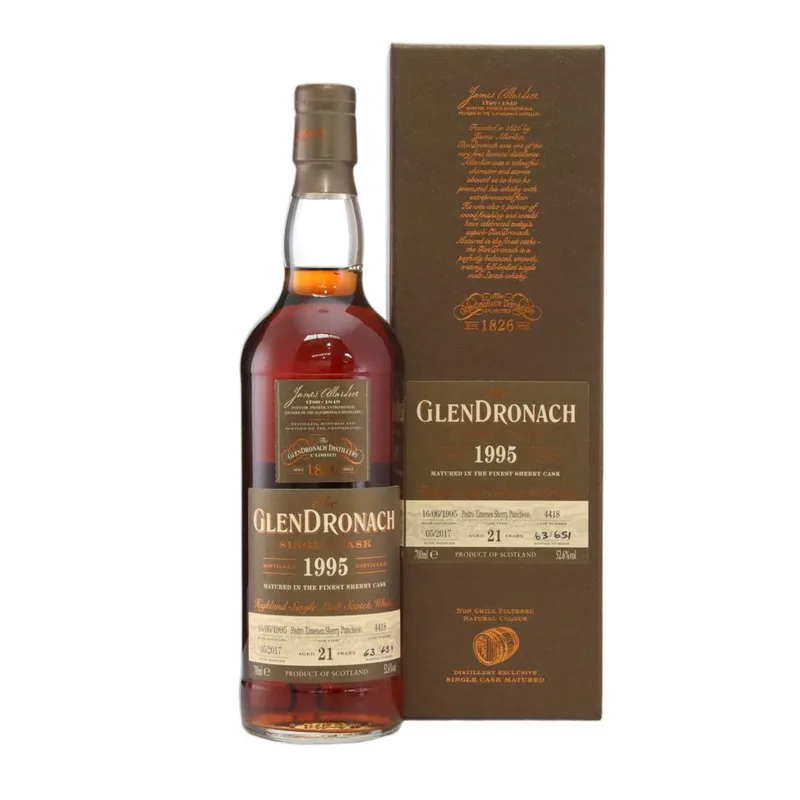 Glendronach – 1995 Single Cask 21 Year Old (70cl, 52.60%)