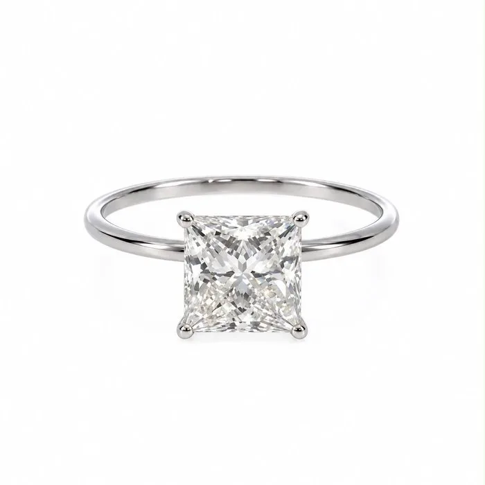 Ring - 14 kt. White gold - 2.03ct. tw. Diamond (Lab-grown)