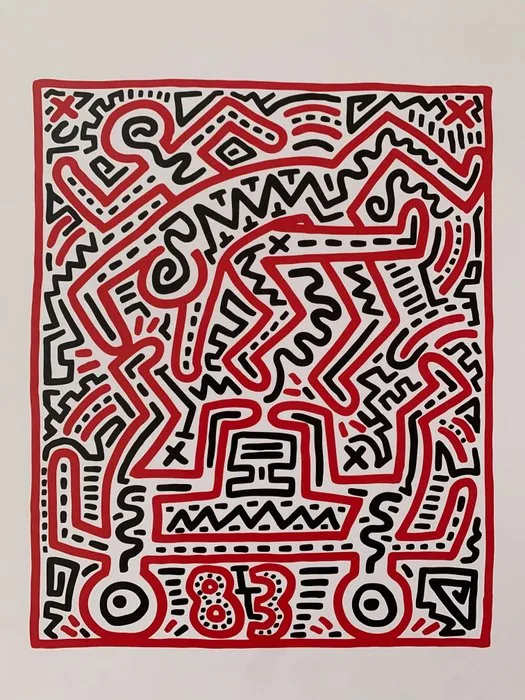 Keith Haring (1958-1990) - Fun Gallery Exhibition - Iconic Pop Art Artprint