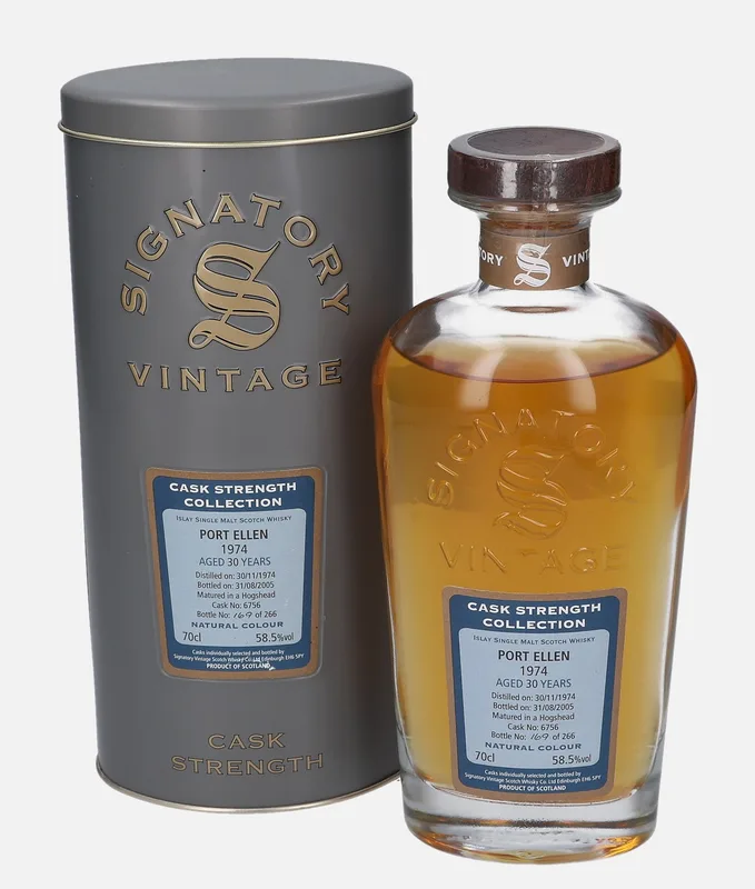 Port Ellen – 1974 30 Year Old Signatory Vintage Scotch Whisky Co. Cask Strength Collection