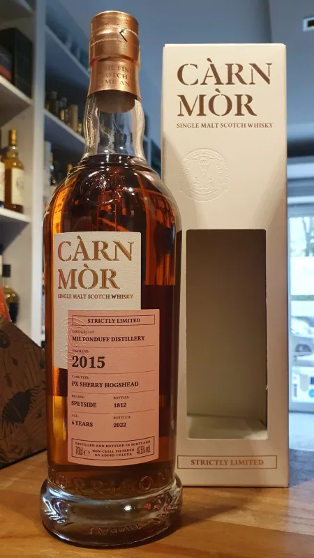 Miltonduff – 2015 6 Year Old PX Sherry Cask Carn Mor (70cl, 47.5%)