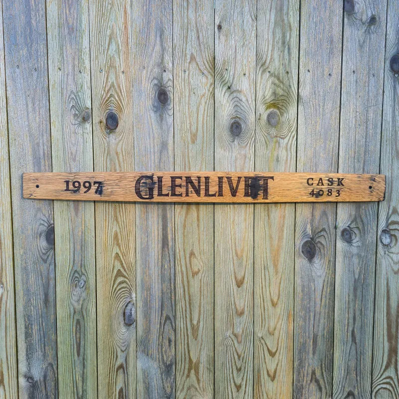 The Glenlivet 1997 Reclaimed Oak Whisky Barrel Stave Wall Decor (N/A%)