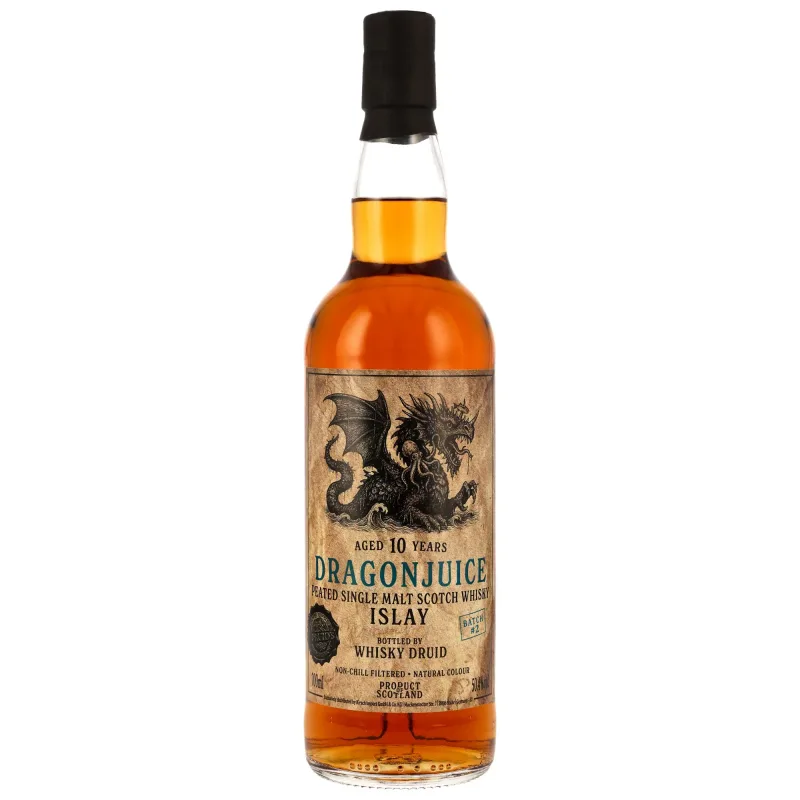 Dragonjuice 10 Year Old Islay Peated Single Malt Batch #2 (70cl)