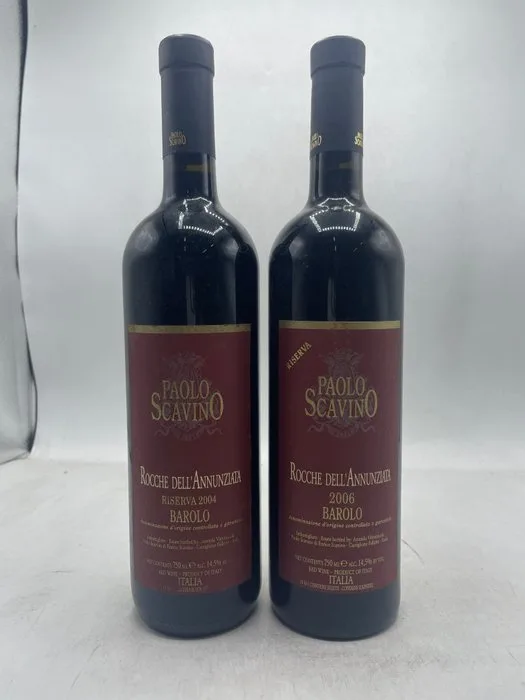 2004 & 2006 Paolo Scavino Rocche Dell'Annunziata - Barolo DOCG, Riserva - 2 Bottles (0.75L)