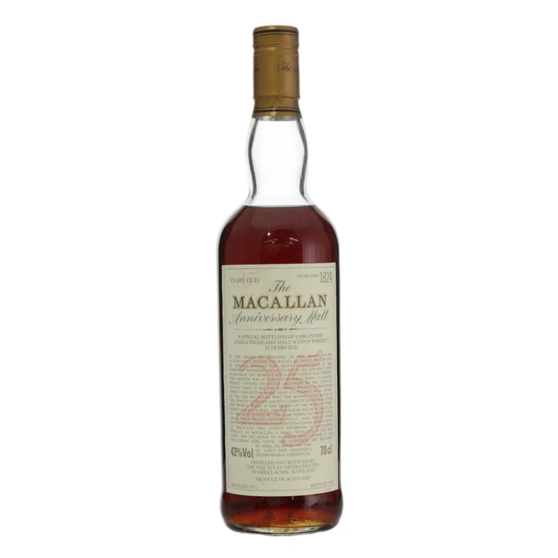 Macallan – 1972 Anniversary Malt 25 Year Old (70cl, 43.00%)