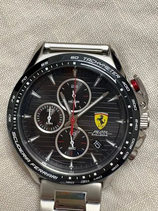 Scuderia Ferrari chronograph, black dial, quartz, Ref 60.1.34.0722 - Ferrari - AL quarzo - 2024