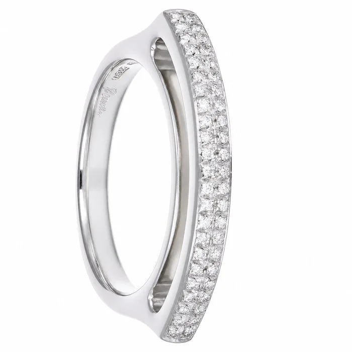 Damiani - Ring - 18 kt. White gold - 0.48ct. tw. Diamond (Natural) - Made in Italy - Handmade