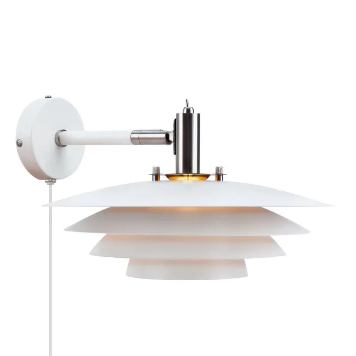 Nordlux - Kåre Bækgård - Wall lamp (3) - Bretagne Wall Lamp – White - Metal - 3 Items