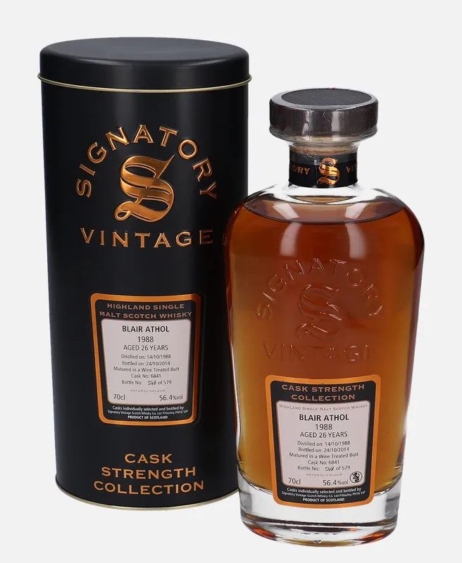 Blair Athol – 1988 26 Year Old Signatory Vintage Scotch Whisky Co. Cask Strength Collection