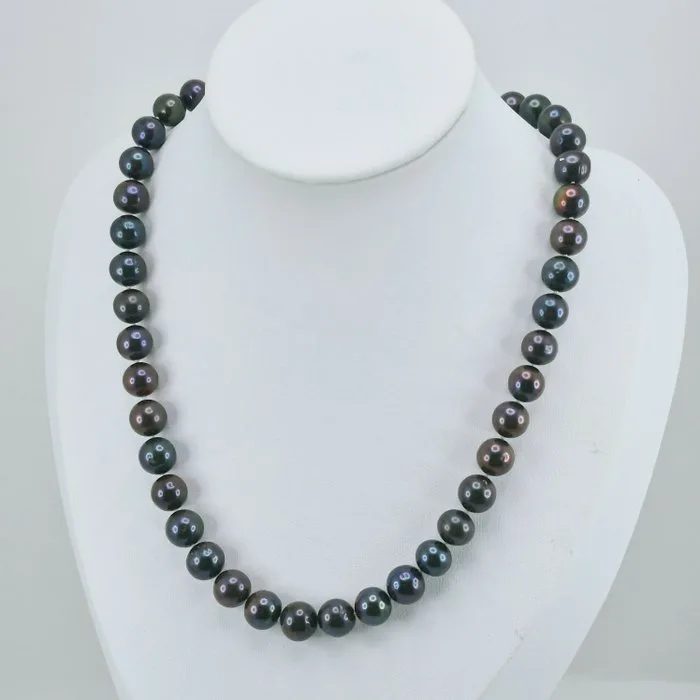 Silver - Necklace - Asian cultured pearls