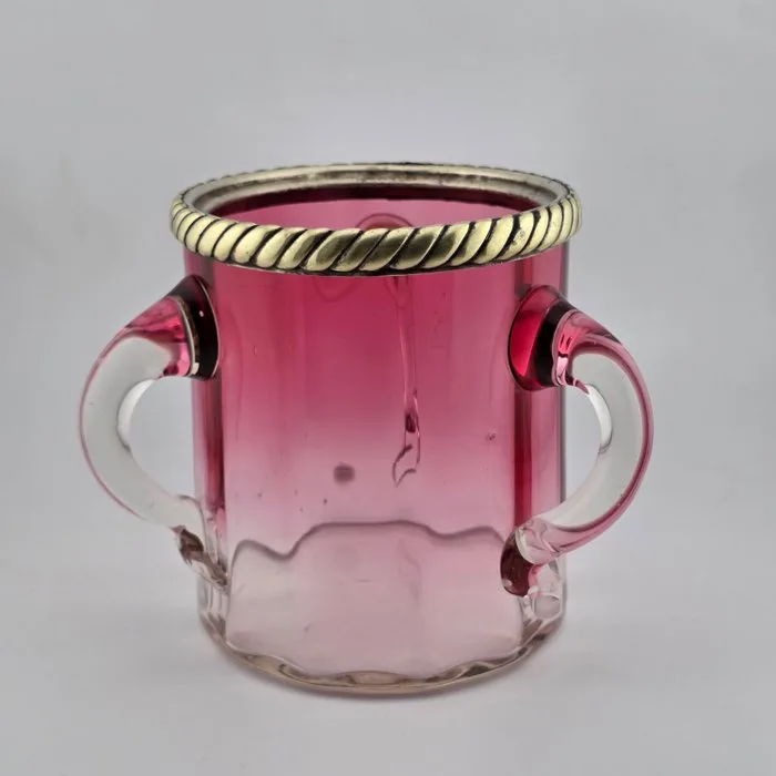 Victorian - Ice bucket - Glass, Brass