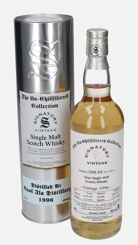 Caol Ila – 1996 16 Year Old Signatory Vintage Scotch Whisky Co. The Un-Chillfiltered Collection