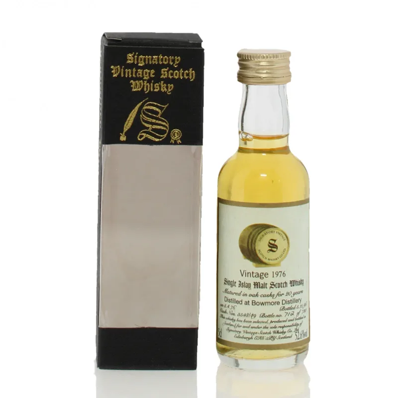 Bowmore – 1976 20 Year Old Signatory Vintage Miniature