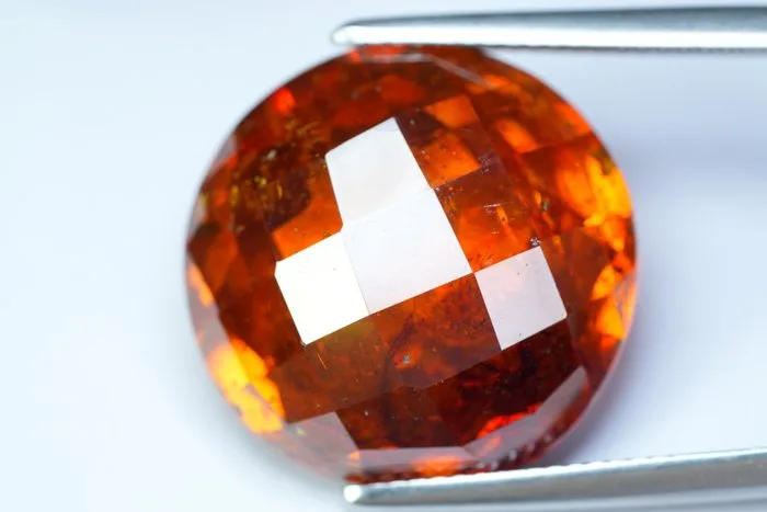 1 pcs Orange Sphalerite - 27.11 ct - International Colored Gemstone Association (ICA GemLab) - Unheated