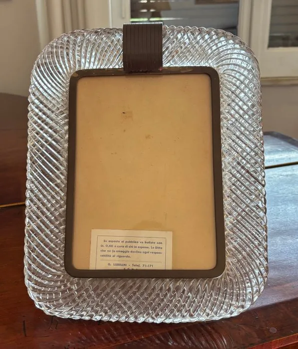 Murano - Picture frame - Murano glass - Vintage Murano frame