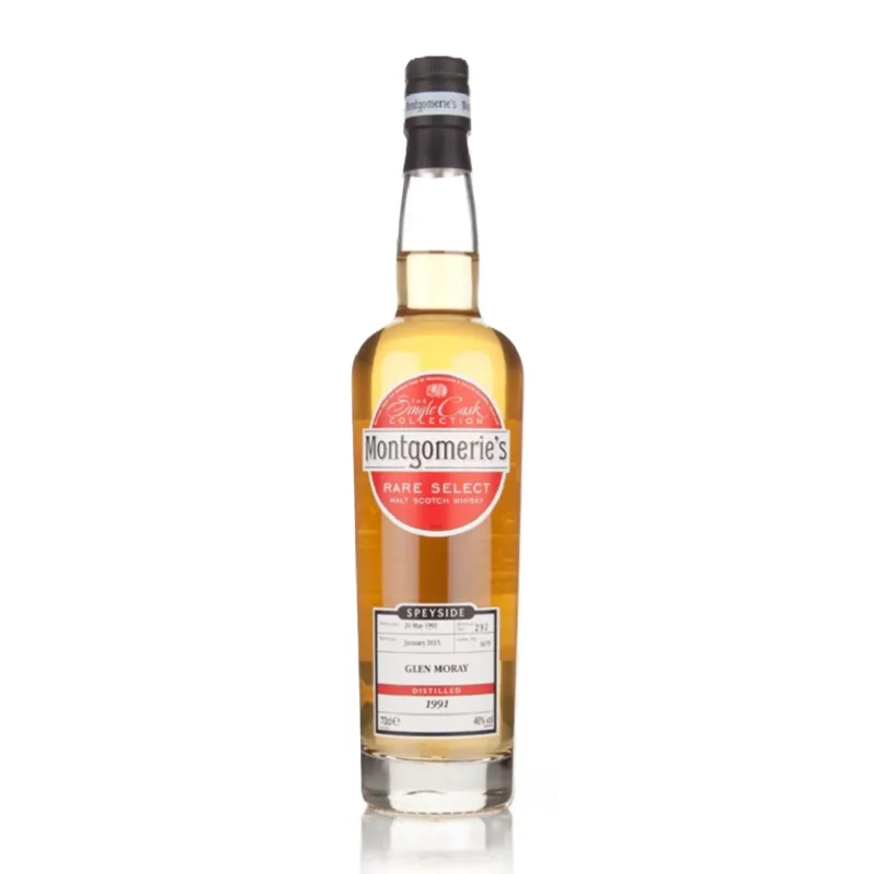 Glen Moray – 23 Year Old 1991 Montgomerie's Rare Select Single Bourbon Cask (70cl, 46%)