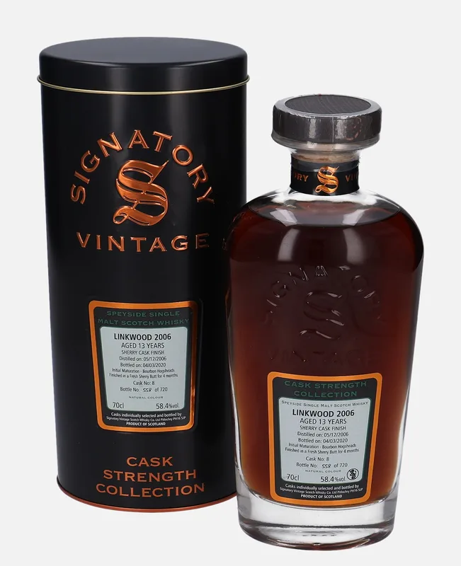 Linkwood – 2006 13 Year Old Signatory Vintage Scotch Whisky Co. Cask Strength Collection