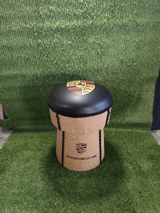 Porsche Champagne Cork Puff – Unique Collector’s Piece - Bench - Cork