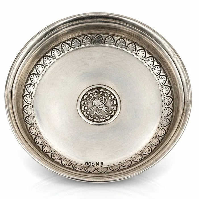 Plate -.900 silver - Ottoman Henna Plate
