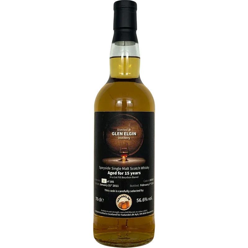 Glen Elgin – 15 Year Old (1st Fill Bourbon) (70cl, 56.6%)