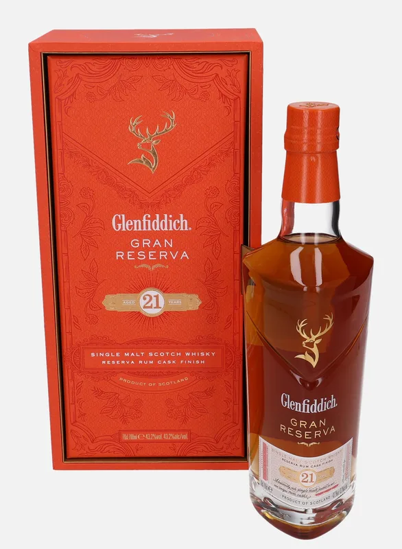 Glenfiddich – Gran Reserva - Reserva Rum Cask Finish 21 Year Old (70cl, 43.2%)