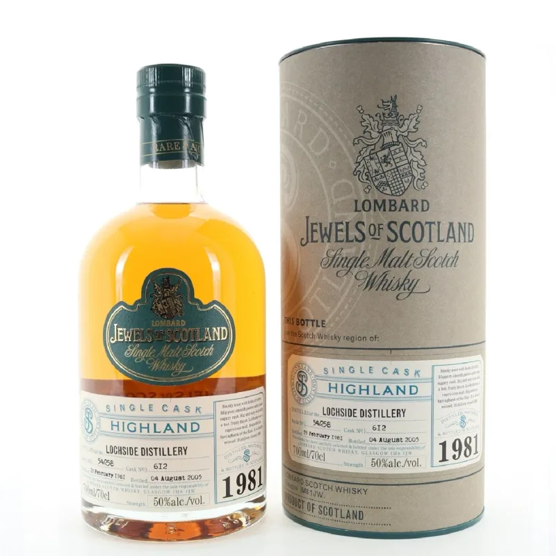 Lochside – 24 Year Old 1981 Lombard Jewels of Scotland Single Cask #612 (2005)