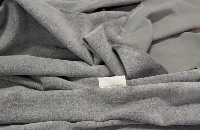 Enzo degli Angiuoni – Luxury Upholstery Fabric Grigio Caldo – Extra Pesante – 675 × 130 cm - Curtain fabric - 675 cm - 130 cm