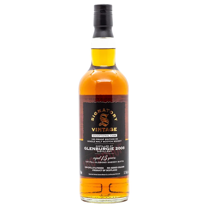 Signatory Vintage Glenburgie 15 Year Old 2008 Exceptional Cask 100 Proof Edition #2 (70cl, 57.1%)