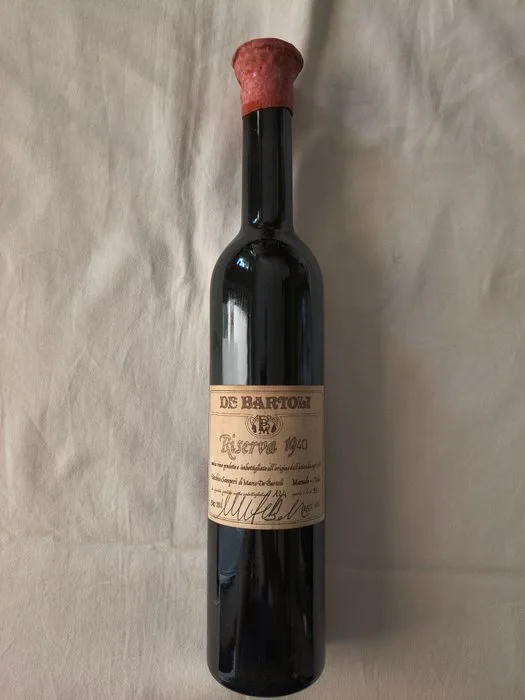 1940 Marco De Bartoli Marsala Vecchio Samperi Riserva Storica n. 95/124 Firma Autografa Tappo Ceralacca - Marsala Riserva - 1 Jennie (0.5L)