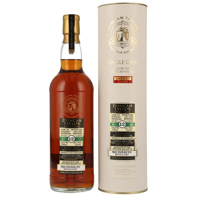 Miltonduff – 2011/2023 12 Year Old Sherry Cask (Duncan Taylor) #83900087