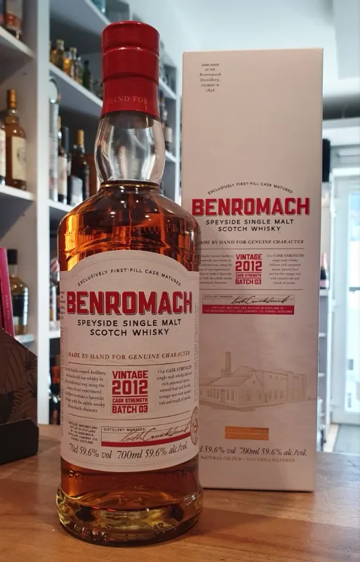 Benromach – 2012 Vintage Cask Strength Batch 03 (bottled 2022) (70cl, 59.6%)
