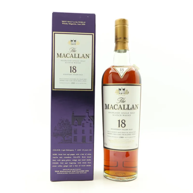 Macallan – 18 Year Old 1989 (70cl, 43%)