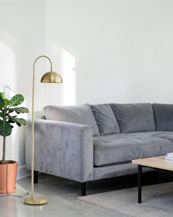 Herstal - Mikael Berlin - Floor lamp - Vienda Read - Gold/Brass - Glass, Steel