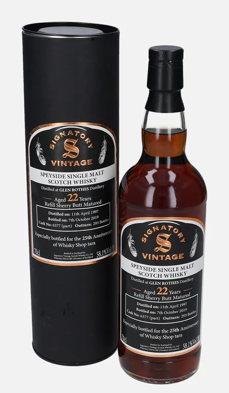 Glenrothes – 22 Year Old Signatory Vintage Scotch Whisky Co.