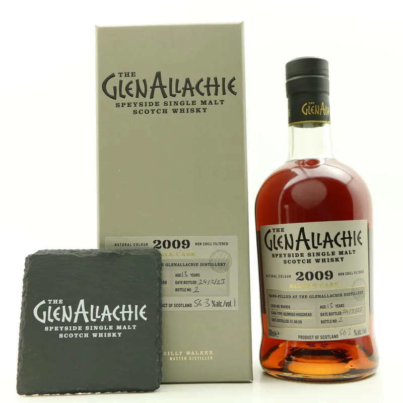 Glenallachie – 2009 13 Year Old Single Cask #804959 With Coaster (70cl, 56.3%)