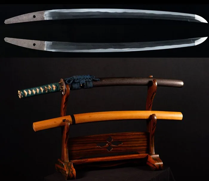 Katana - tamahagane - Nihonto Wakizashi signed Hōki no Kami Taira Ason Masayuki — Satsuma - Japan - Edo Period (1600-1868)