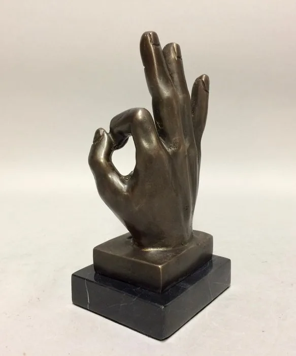 Sculpture, OKÉ - TOP - 19 cm - Bronze