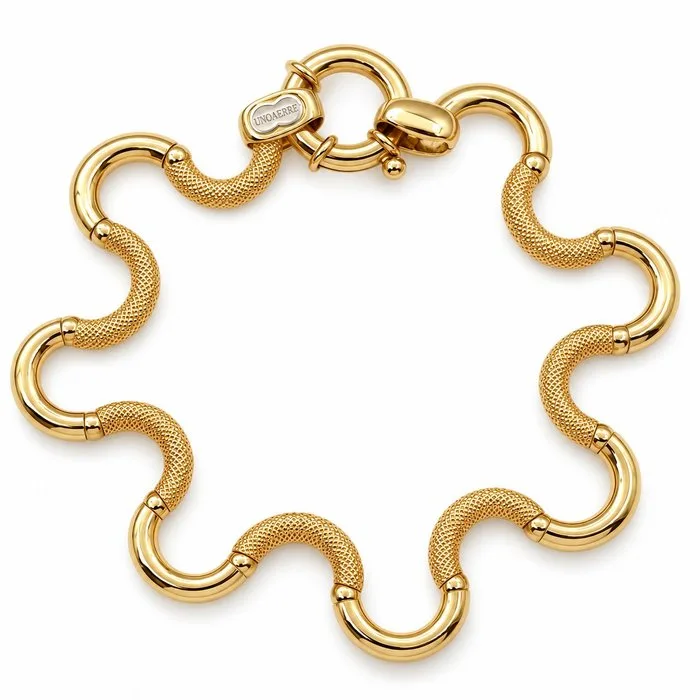 UnoAErre - Bracelet - 18 kt. Yellow gold, White gold - Made in Italy - Handmade