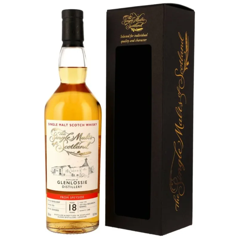 Glenlossie – 18 Year Old 2007/2025 The Single Malts of Scotland 1st Fill Bourbon Barrel #773