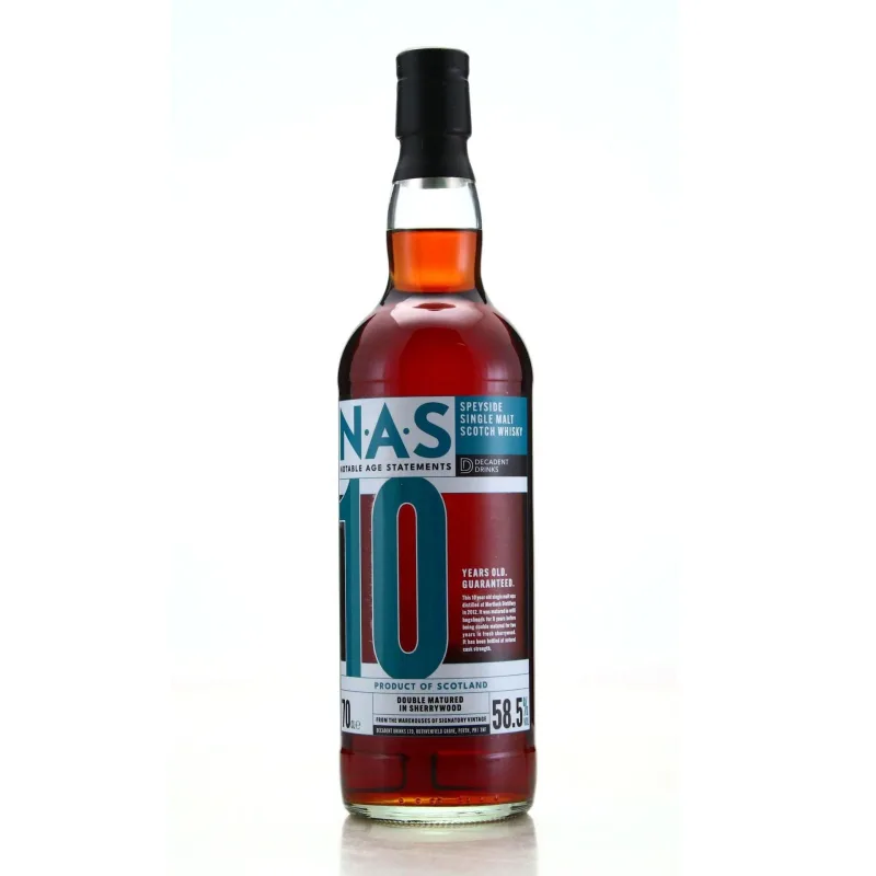 Mortlach – 10 Year Old Decadent Drinks Notable Age Statement 4 Double Matured Sherrywood (70cl)