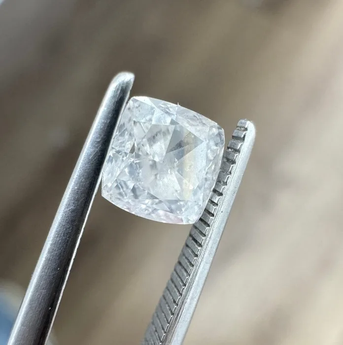 1 pcs Diamond (Natural) - 1.00 ct - Square - G - SI2 - International Gemological Institute (IGI)
