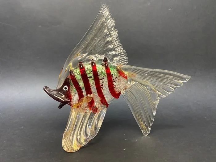 Sculpture, Pesce - 23 cm - Murano glass - 1960