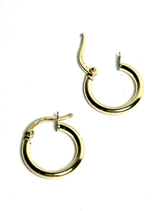 Hoop earrings - 18 kt. Yellow gold