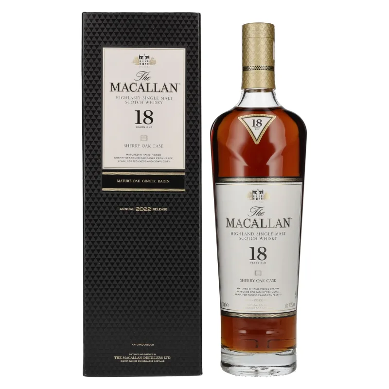 Macallan – Sherry Oak Cask 18 Years Old 2022 Edition (70cl, 43%)